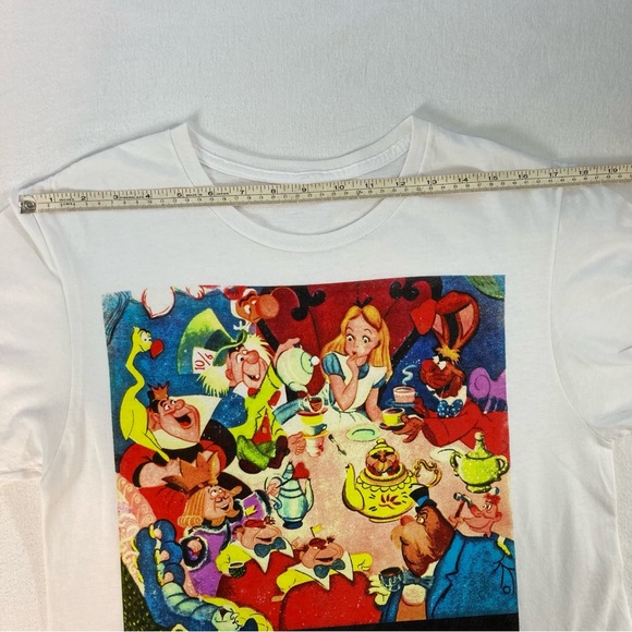 Alice in Wonderland Crop Top, Size Small - Picture 4 of 5
